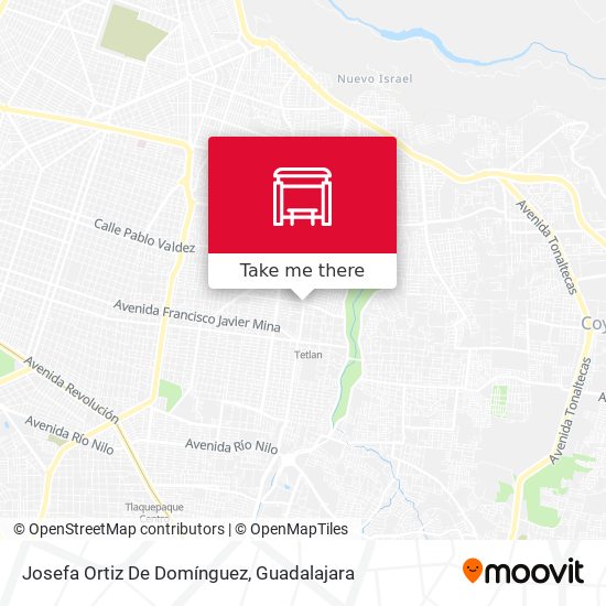 Josefa Ortiz De Domínguez map