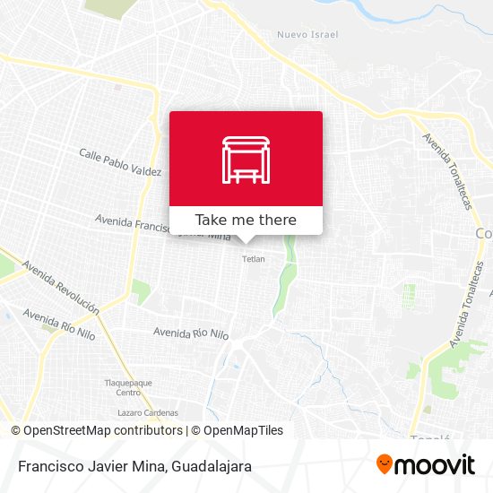 Francisco Javier Mina map