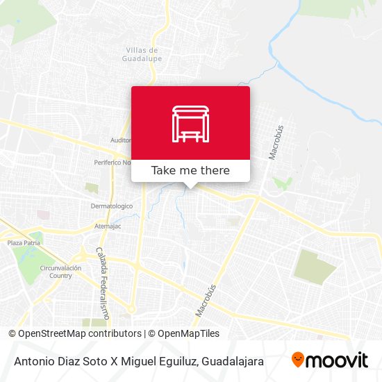 Mapa de Antonio Diaz Soto X Miguel Eguiluz