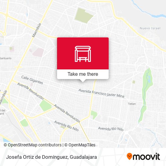 Josefa Ortiz de Domínguez map