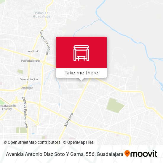Avenida Antonio Diaz Soto Y Gama, 556 map