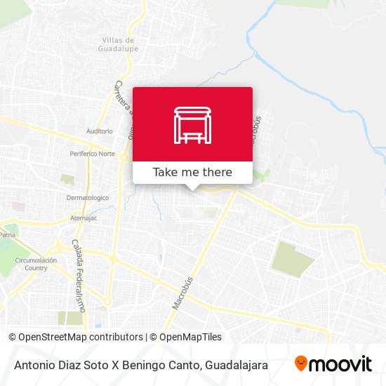Mapa de Antonio Diaz Soto X Beningo Canto