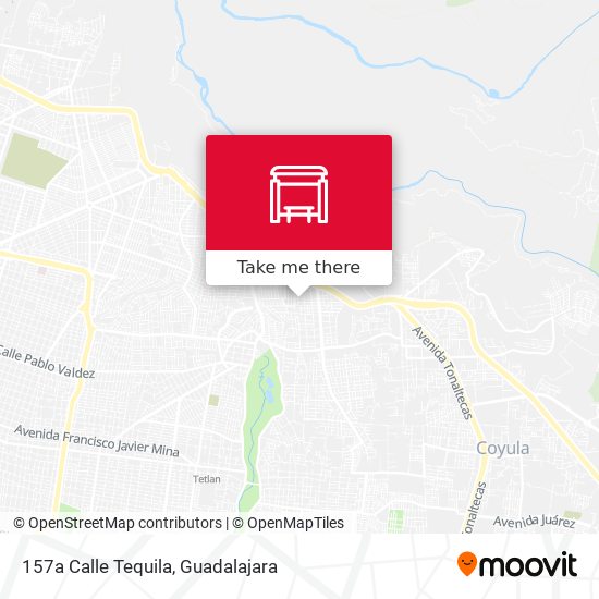 Mapa de 157a Calle Tequila