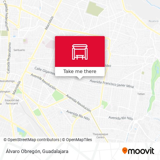 Álvaro Obregón map