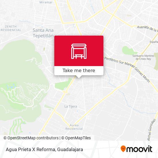 Agua Prieta X Reforma map