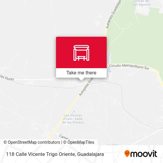 Mapa de 118 Calle Vicente Trigo Oriente