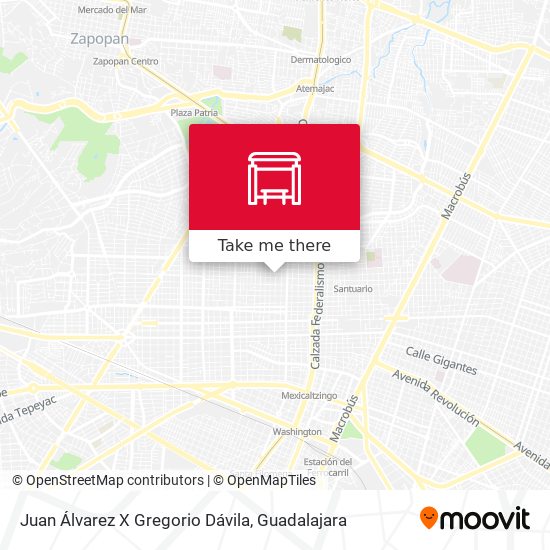 Mapa de Juan Álvarez X Gregorio Dávila