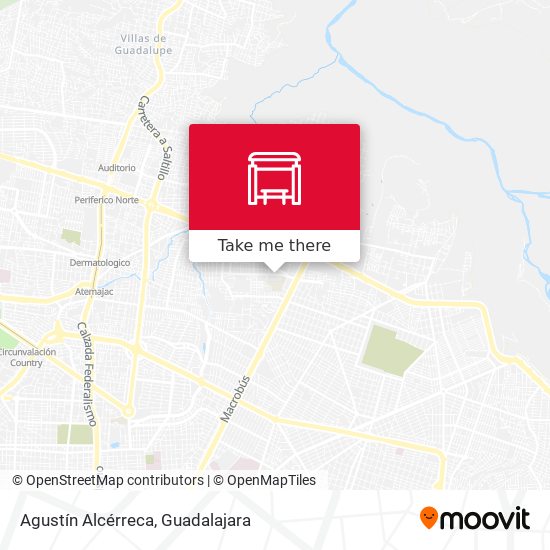 Agustín Alcérreca map