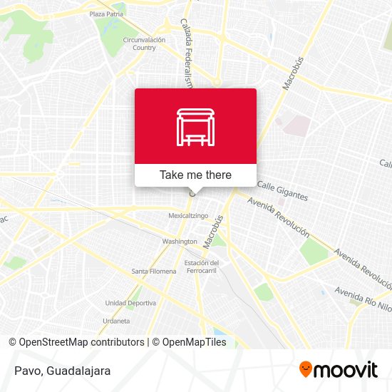 Mapa de Pavo