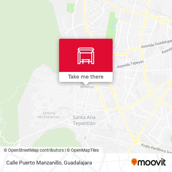 Mapa de Calle Puerto Manzanillo
