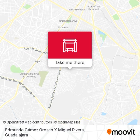 Mapa de Edmundo Gámez Orozco X Miguel Rivera