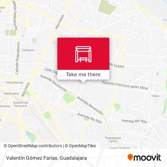 Valentín Gómez Farías map