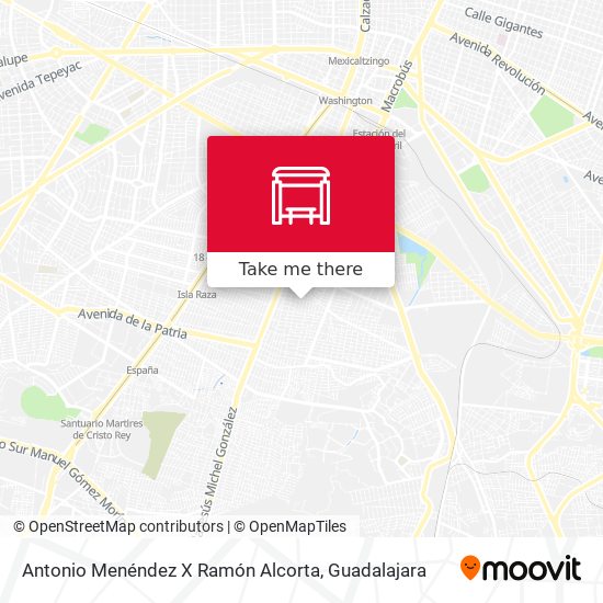 Antonio Menéndez X Ramón Alcorta map