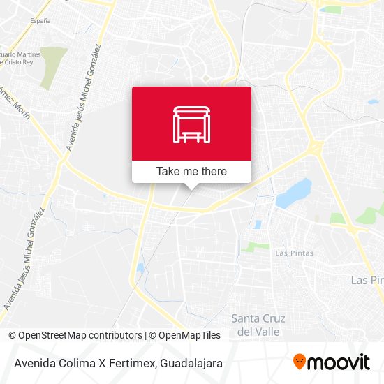 Avenida Colima X Fertimex map