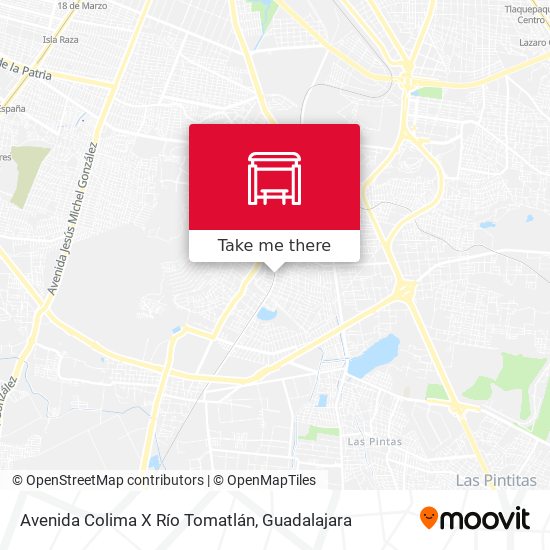 Mapa de Avenida Colima X Río Tomatlán