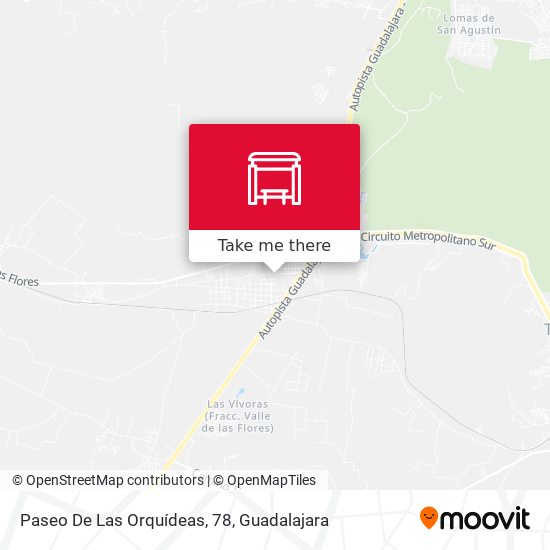 Paseo De Las Orquídeas, 78 map