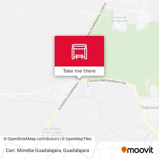 Carr. Morelia-Guadalajara map