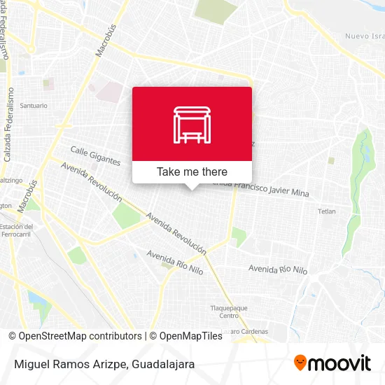 Mapa de Miguel Ramos Arizpe