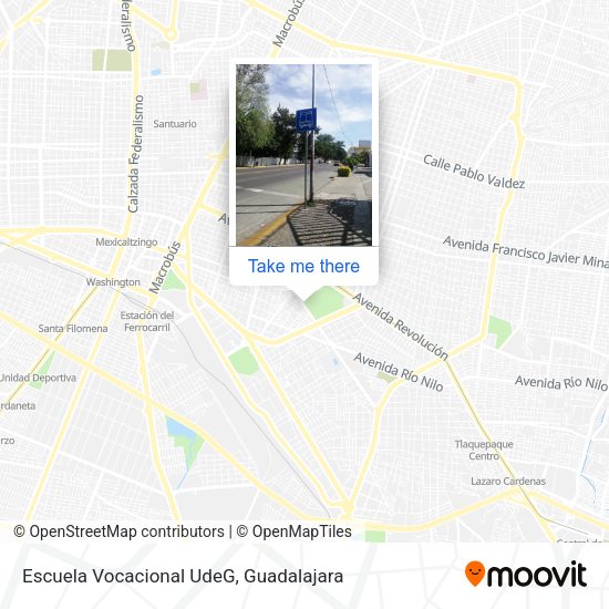 Escuela Vocacional UdeG map