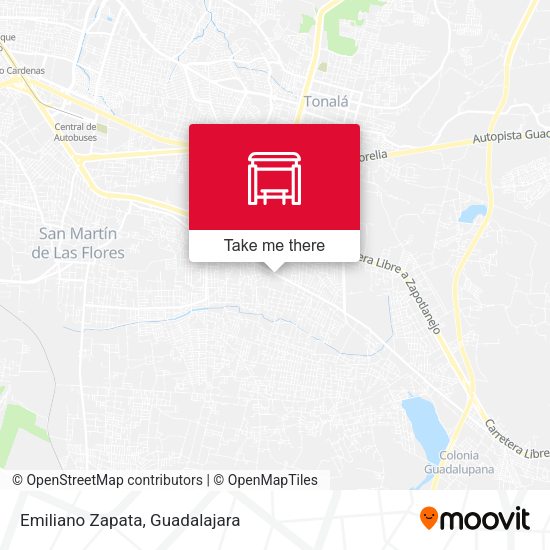 Emiliano Zapata map