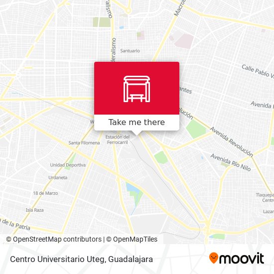 Centro Universitario Uteg map