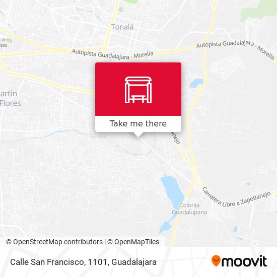 Mapa de Calle San Francisco, 1101