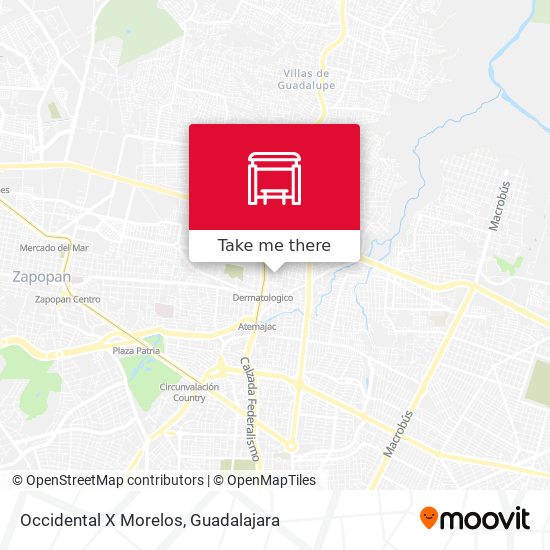 Mapa de Occidental X Morelos
