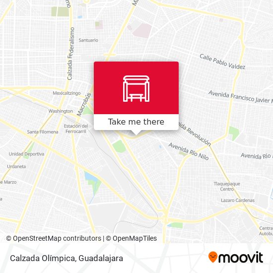 Mapa de Calzada Olímpica