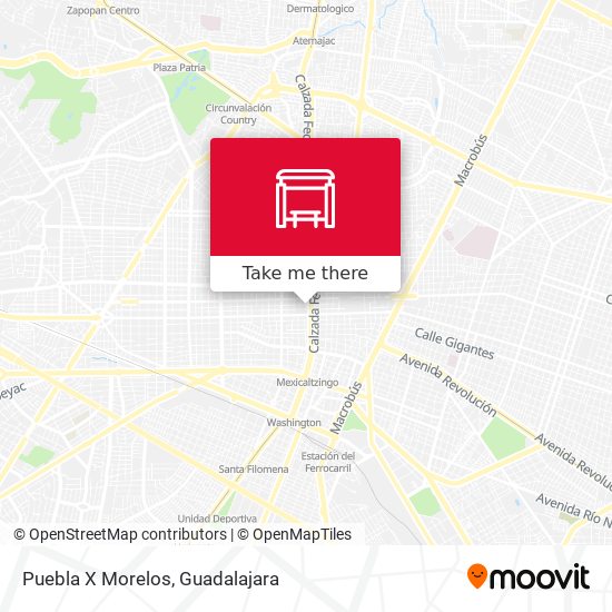 Puebla X Morelos map