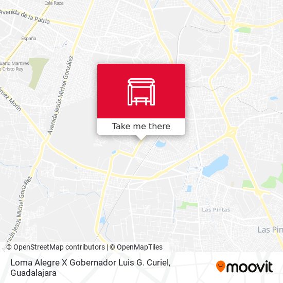 Mapa de Loma Alegre X Gobernador Luis G. Curiel