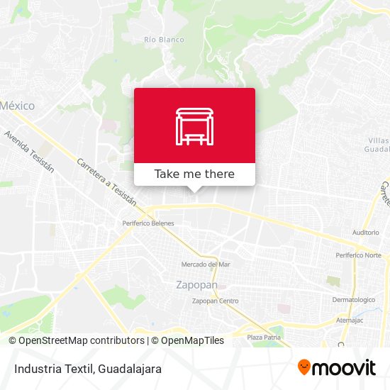 Industria Textil map