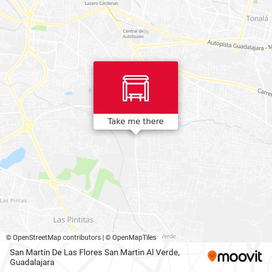 San Martín De Las Flores San Martin Al Verde map