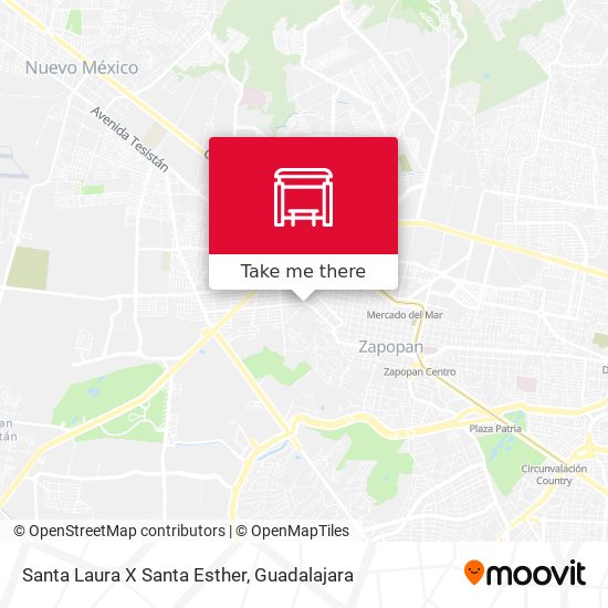 Mapa de Santa Laura X Santa Esther