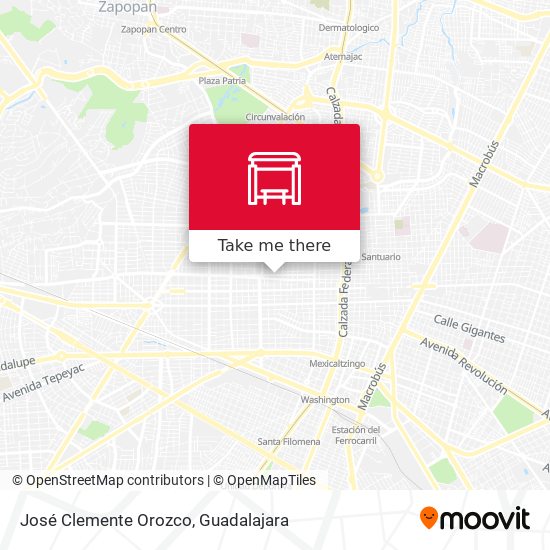 José Clemente Orozco map