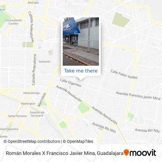 Román Morales X Francisco Javier Mina map