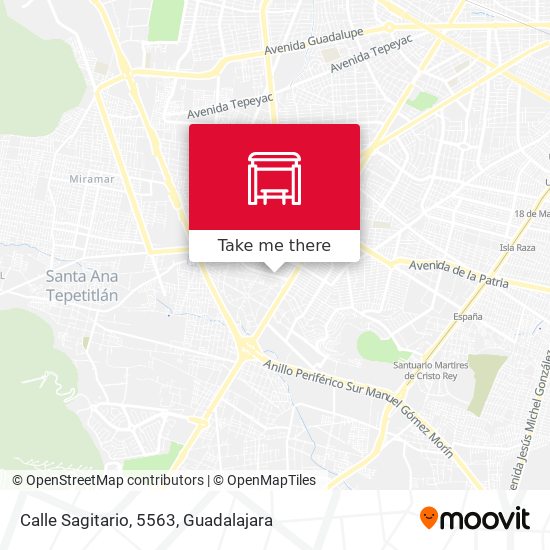 Mapa de Calle Sagitario, 5563