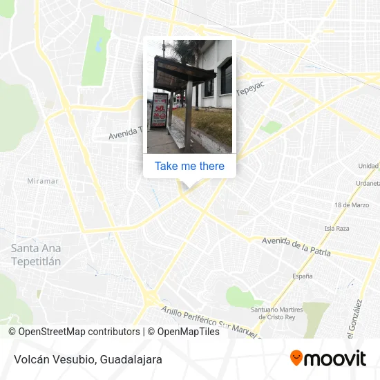 Volcán Vesubio map