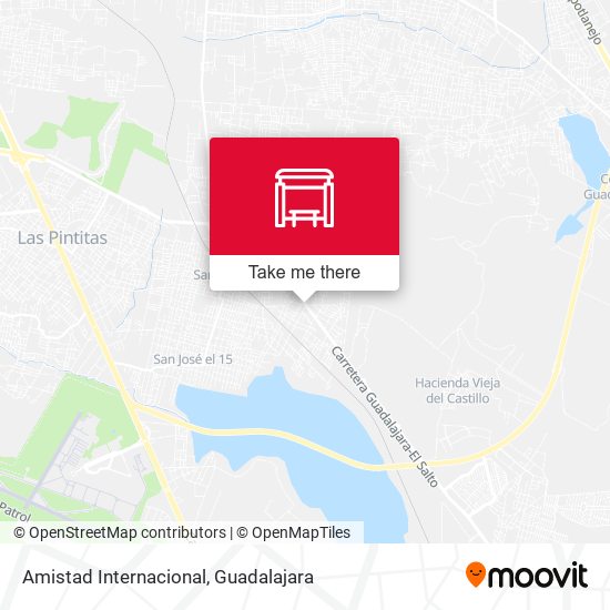Amistad Internacional map