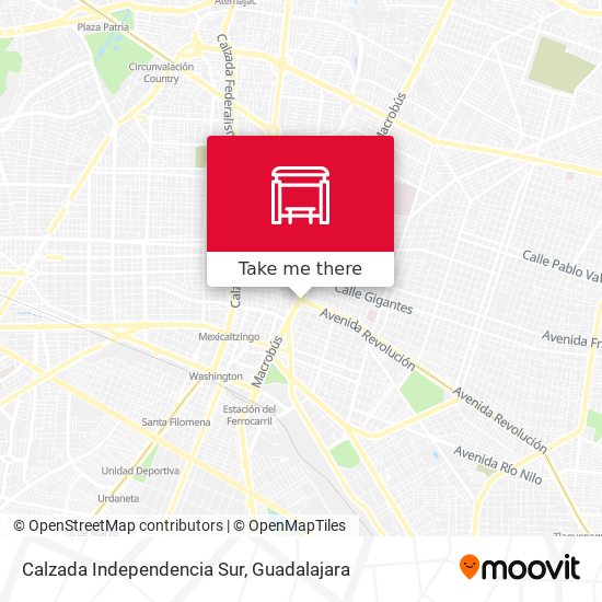 Calzada Independencia Sur map