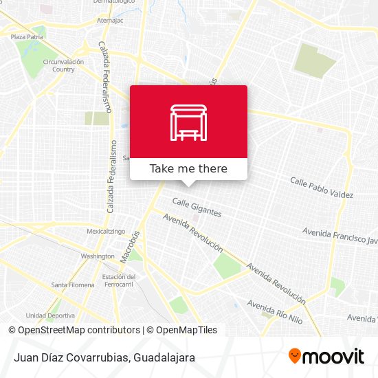 Juan Díaz Covarrubias map