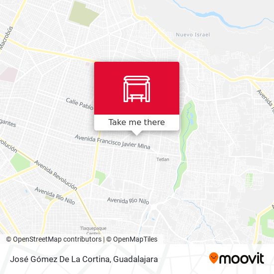 José Gómez De La Cortina map