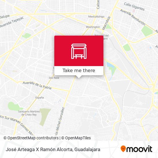 José Arteaga X Ramón Alcorta map