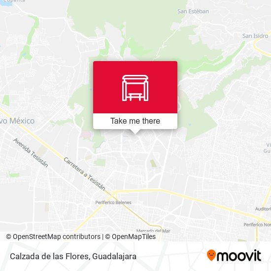 Mapa de Calzada de las Flores
