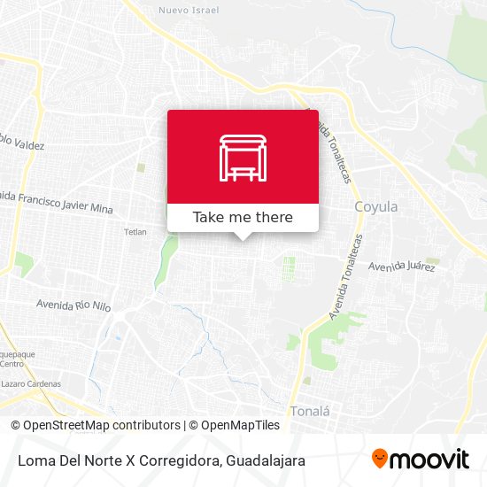 Loma Del Norte X Corregidora map
