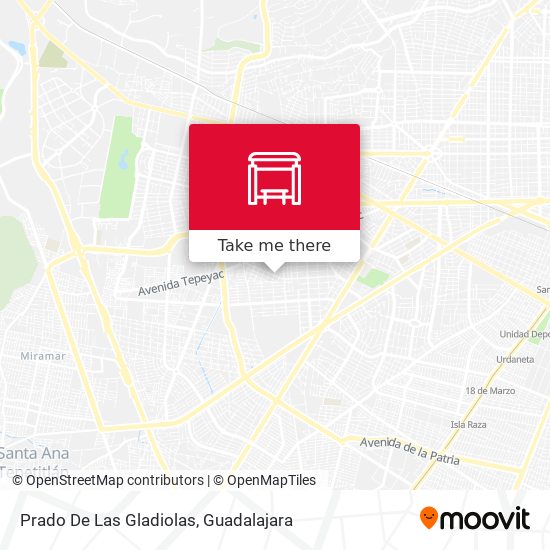 Mapa de Prado De Las Gladiolas