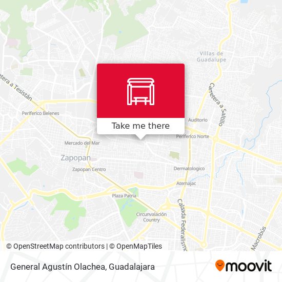 Mapa de General Agustín Olachea