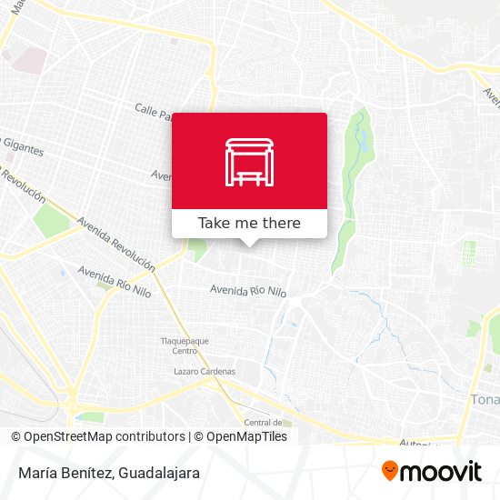 María Benítez map