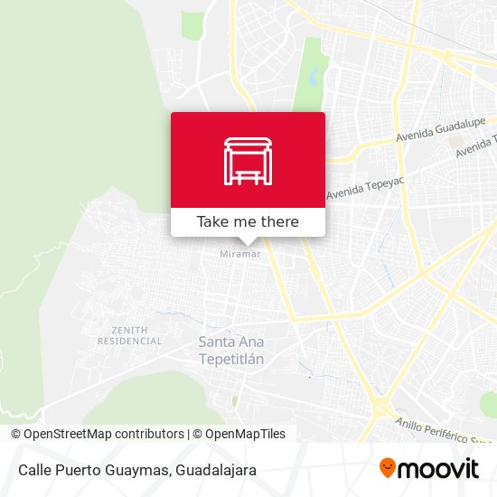 Calle Puerto Guaymas map
