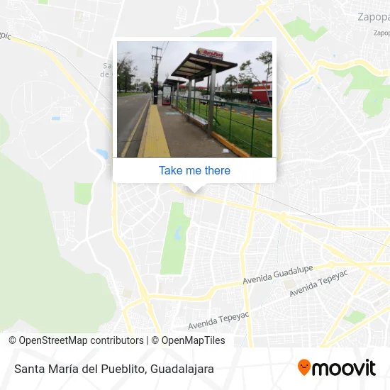 Santa María del Pueblito map