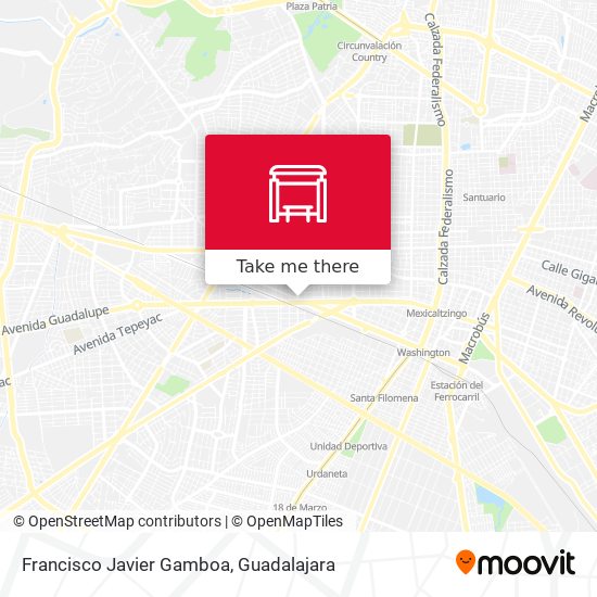 Francisco Javier Gamboa map